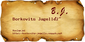 Borkovits Jagelló névjegykártya